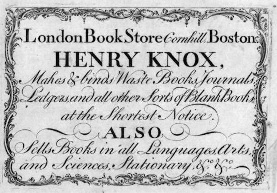 08 Bookseller Henry Knox